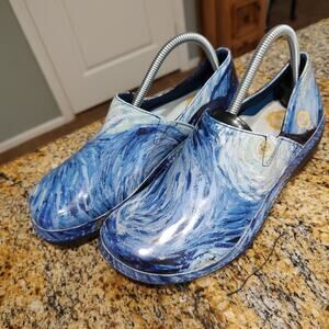 Timberland Van Gogh Starry Night Blue Slip-On Shoes Size 8.5M Style 92625